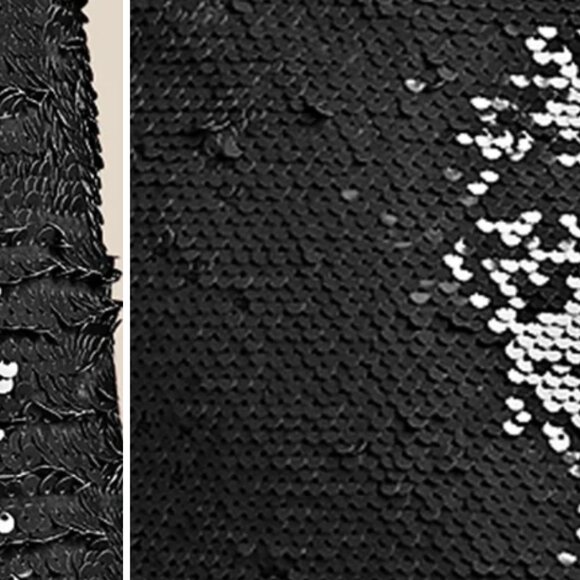 Allover Black SEQUIN BELTED BLAZER🔥🔥 NWT - Picture 4 of 5